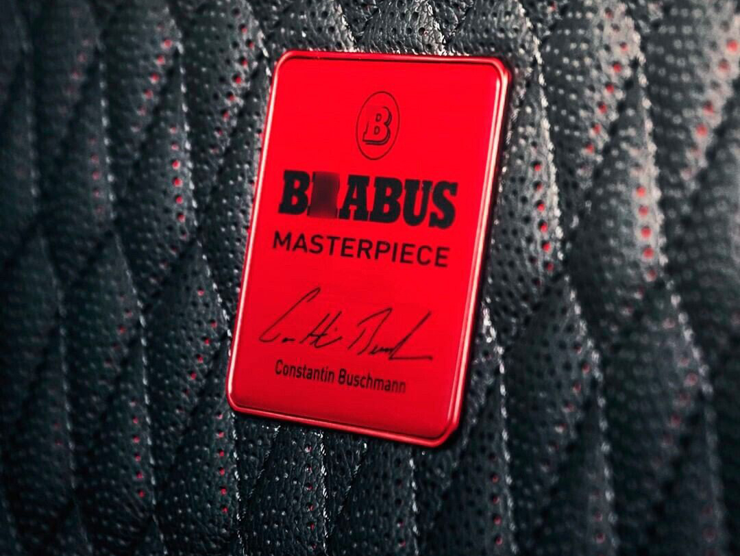 Brabus Red Masterpiece Seat Metal Emblems Set 4 pcs Mercedes-Benz W463A G-Class
